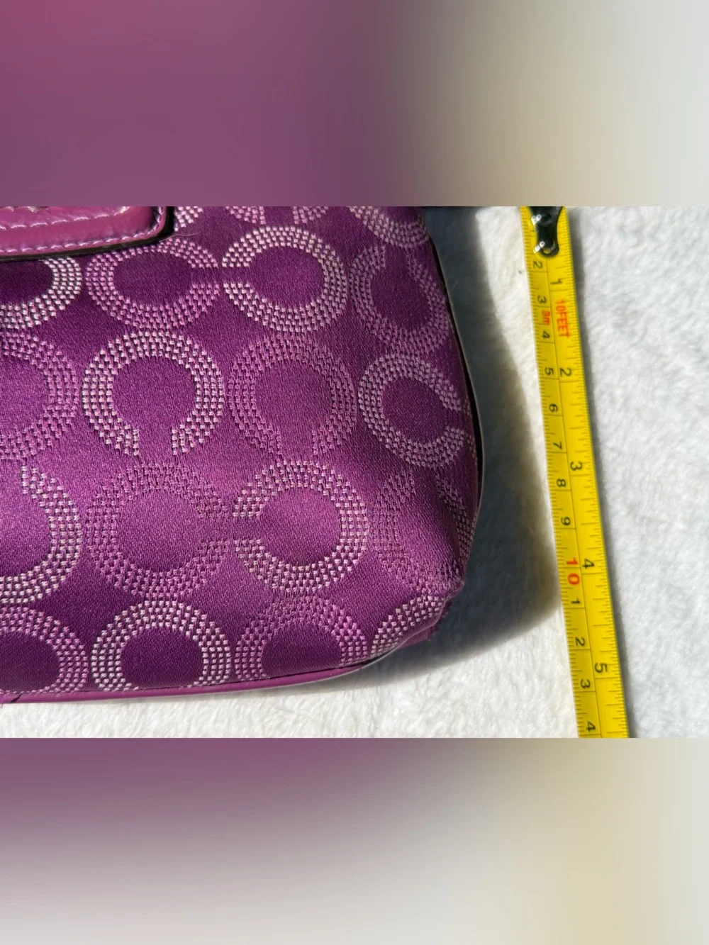 Coach Ashley Signature Jacquard wristlet handbag. GUC - Picture 8 of 8